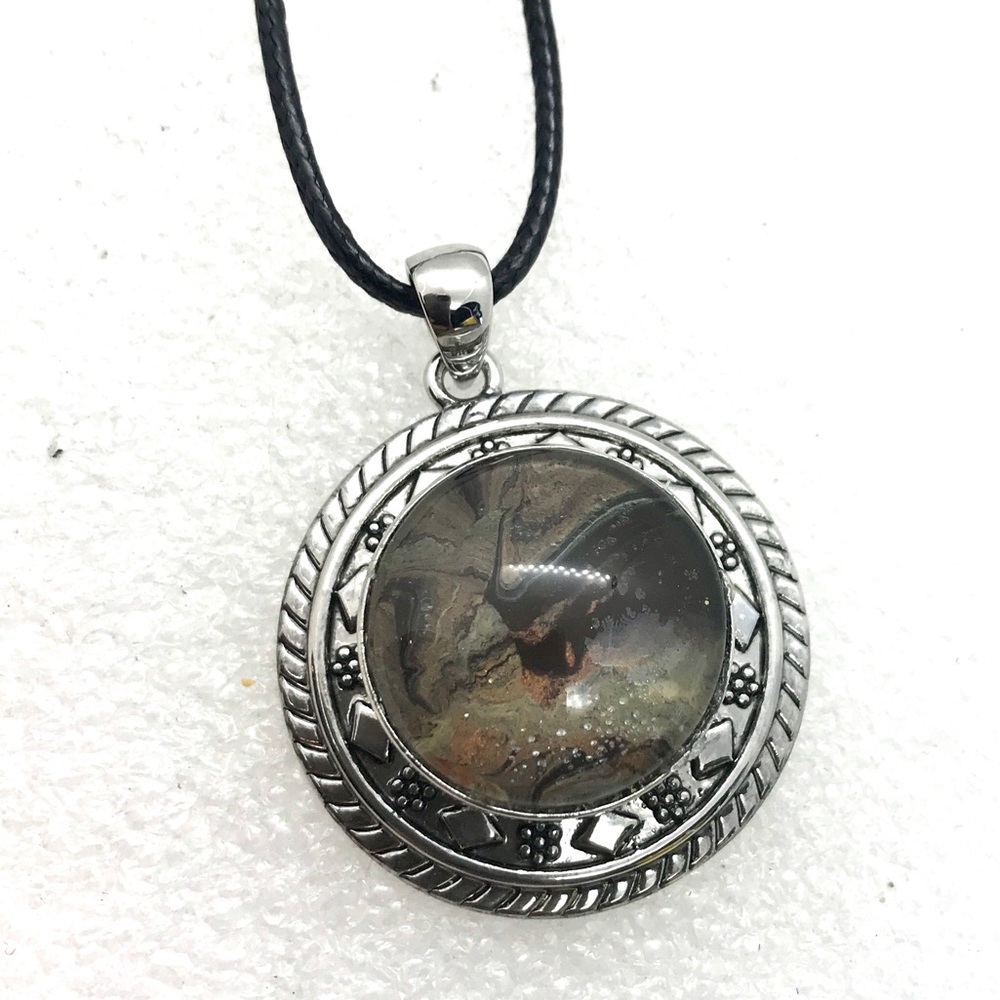 Necklace with handmade 20mm snap SN20
